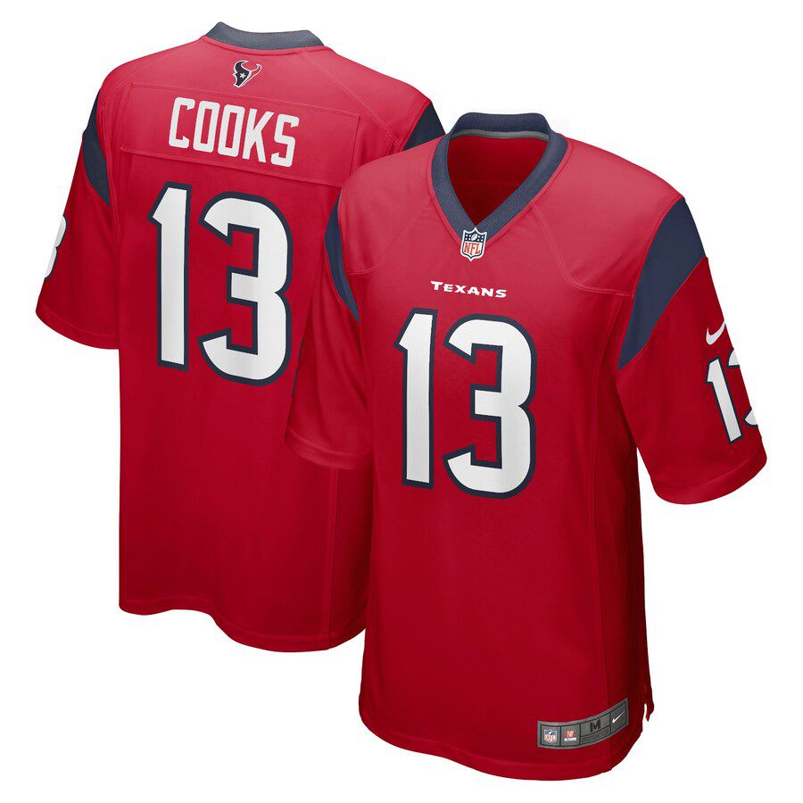Men Houston Texans #13 Brandin Cooks Nike Red Game NFL Jersey
